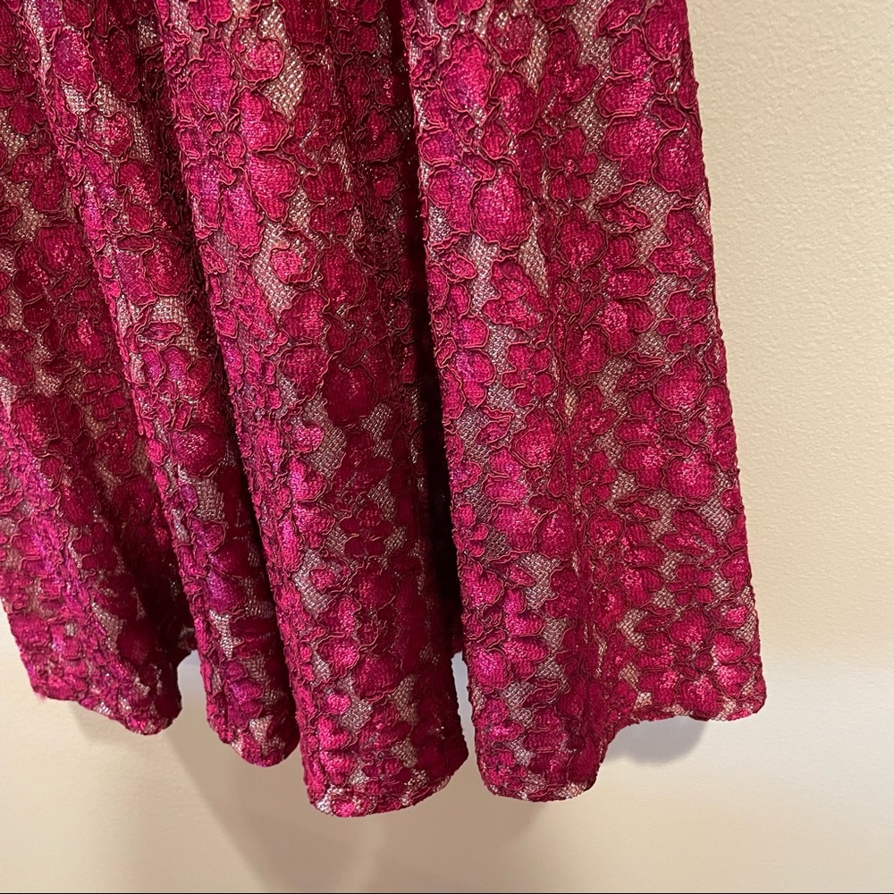 Emerald Sundae Pink Lace Halter Dress - Picture 11 of 14